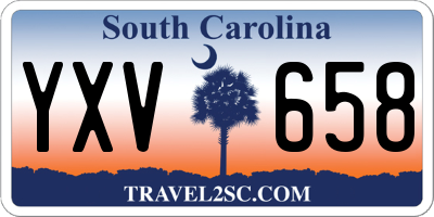 SC license plate YXV658