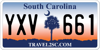 SC license plate YXV661