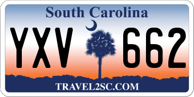 SC license plate YXV662