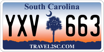 SC license plate YXV663