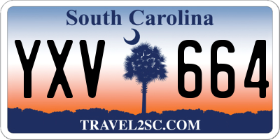 SC license plate YXV664
