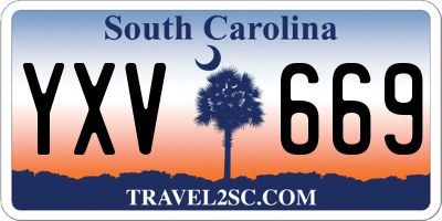 SC license plate YXV669