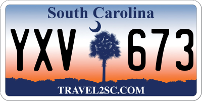 SC license plate YXV673