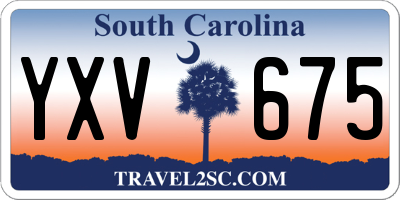 SC license plate YXV675