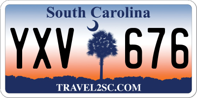 SC license plate YXV676