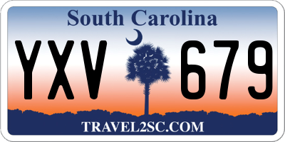 SC license plate YXV679