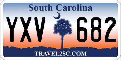 SC license plate YXV682
