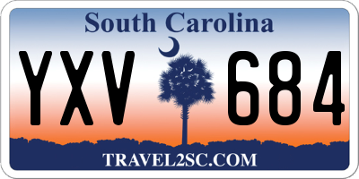SC license plate YXV684