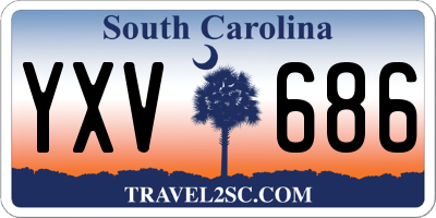 SC license plate YXV686