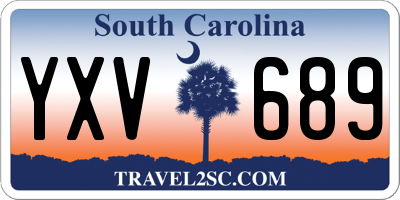 SC license plate YXV689