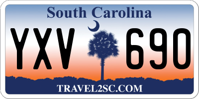 SC license plate YXV690