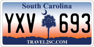 SC license plate YXV693