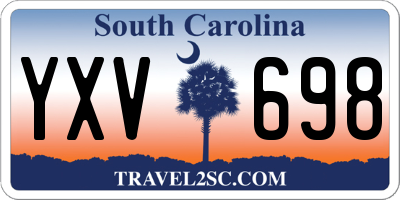SC license plate YXV698