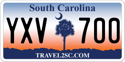 SC license plate YXV700