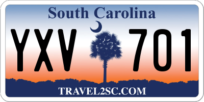 SC license plate YXV701