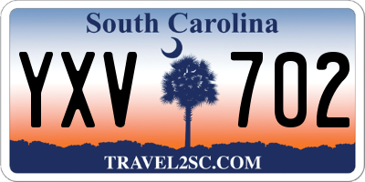 SC license plate YXV702