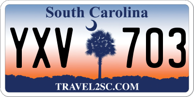 SC license plate YXV703