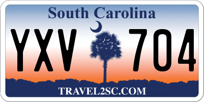 SC license plate YXV704