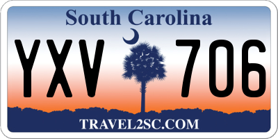 SC license plate YXV706