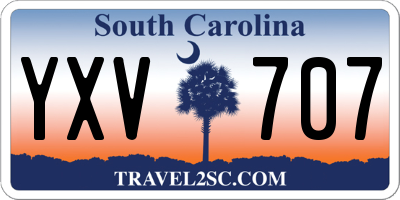 SC license plate YXV707