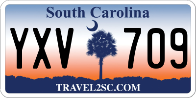 SC license plate YXV709