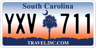 SC license plate YXV711