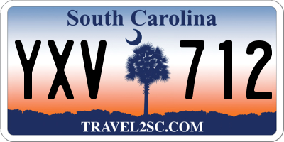 SC license plate YXV712