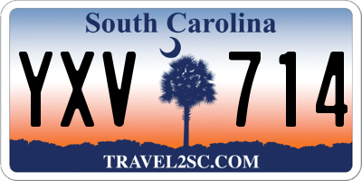 SC license plate YXV714