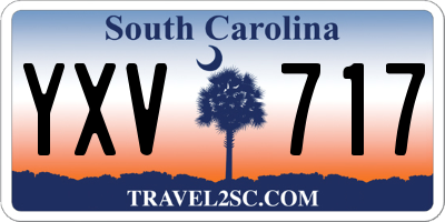 SC license plate YXV717
