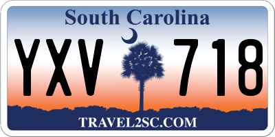 SC license plate YXV718