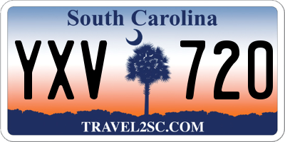 SC license plate YXV720
