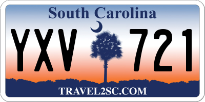 SC license plate YXV721