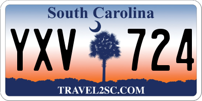 SC license plate YXV724