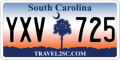SC license plate YXV725