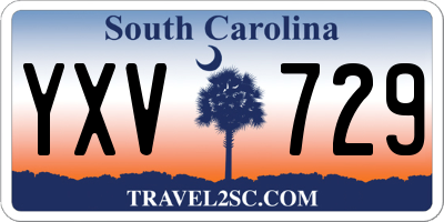 SC license plate YXV729
