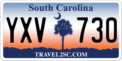 SC license plate YXV730