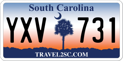 SC license plate YXV731