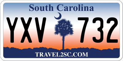 SC license plate YXV732