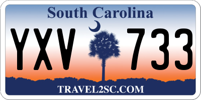 SC license plate YXV733