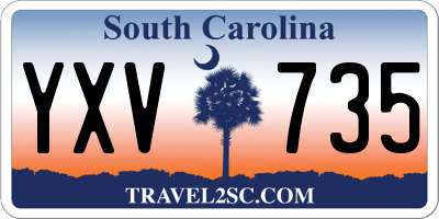 SC license plate YXV735