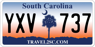 SC license plate YXV737