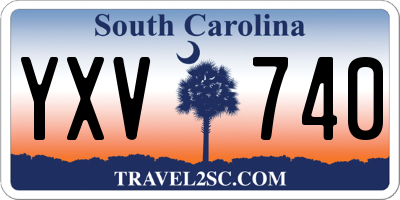 SC license plate YXV740