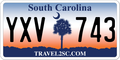 SC license plate YXV743