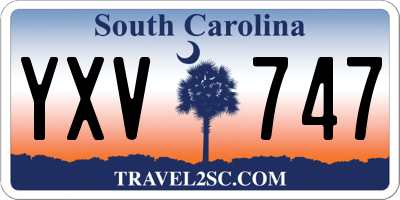 SC license plate YXV747