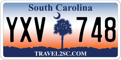 SC license plate YXV748