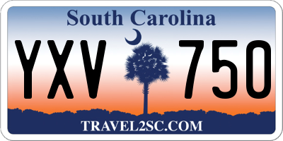 SC license plate YXV750