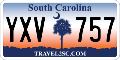 SC license plate YXV757