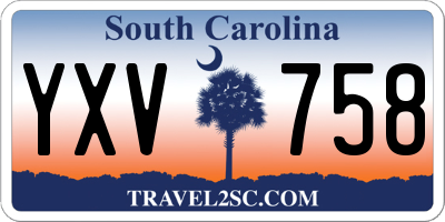 SC license plate YXV758