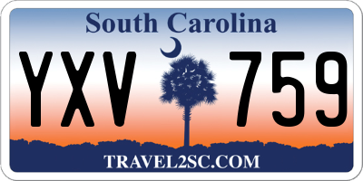 SC license plate YXV759