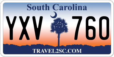 SC license plate YXV760